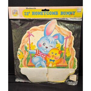 Vintage Woolworth 12" Honeycomb Diecut Easter Centerpiece Decor Old New Stock